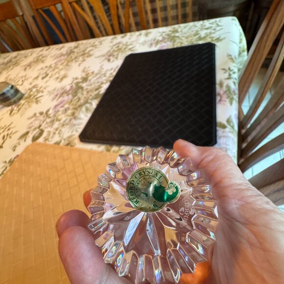 Waterford Crystal Apple Paperweight 3 1/2" x 3" - Picture 4 of 6